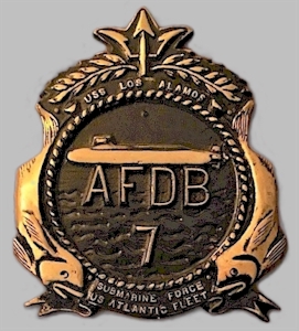 AFDB-7 brass ship's emblem