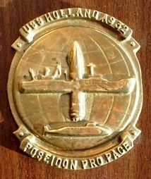 USS HOLLAND ship's plaque