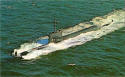USS Tullibee (SSN-597) postcard - image
