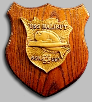 USS Halibut SSN-587 plaque - image
