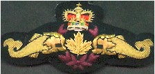Canadian, bullion embroidered dolphins - image