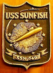 SSN-649 brass plaque