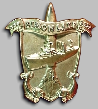 AS-33 brass ship's emblem - image
